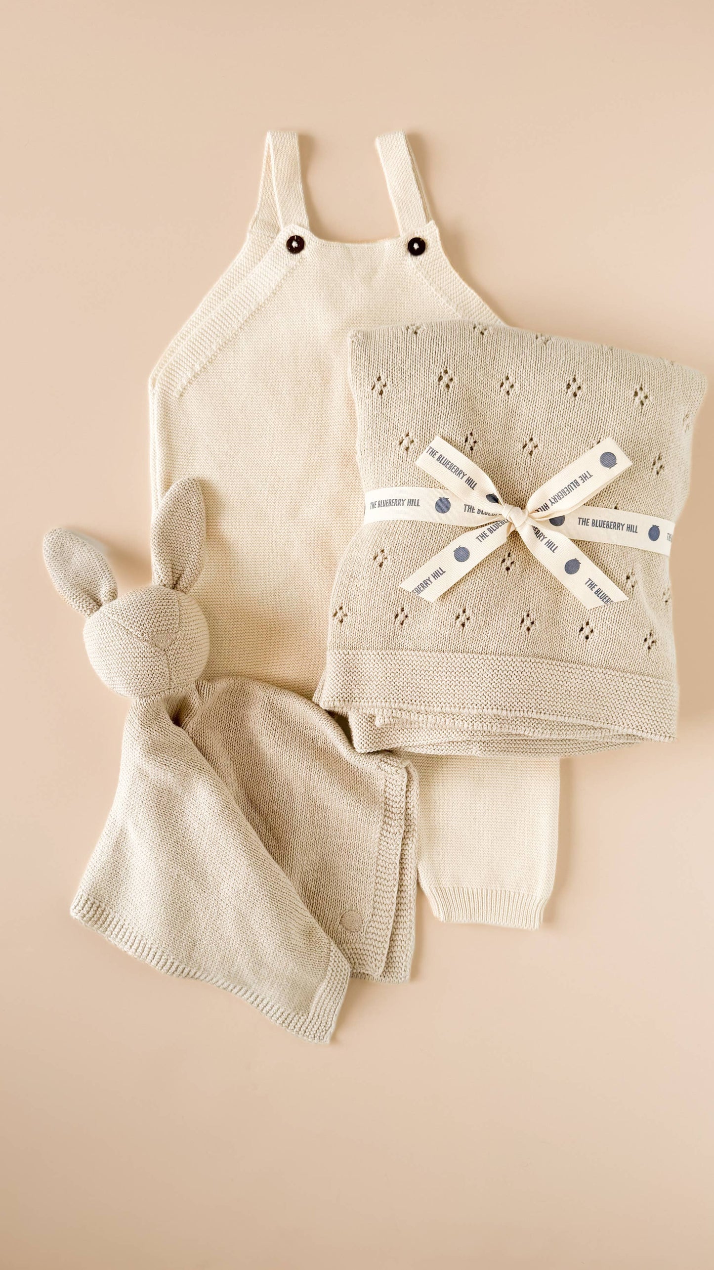 Heirloom Pique Blanket Birch Organic Cotton Embroidery Blank