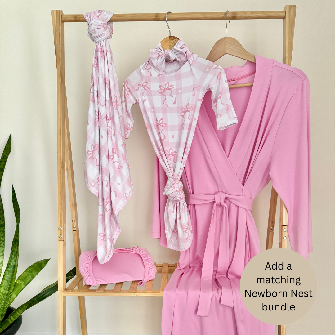 Mommy Robe - Solid Pink: Large/XLarge