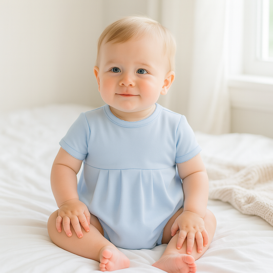 Essentials Solid Bubble - Blue: Newborn