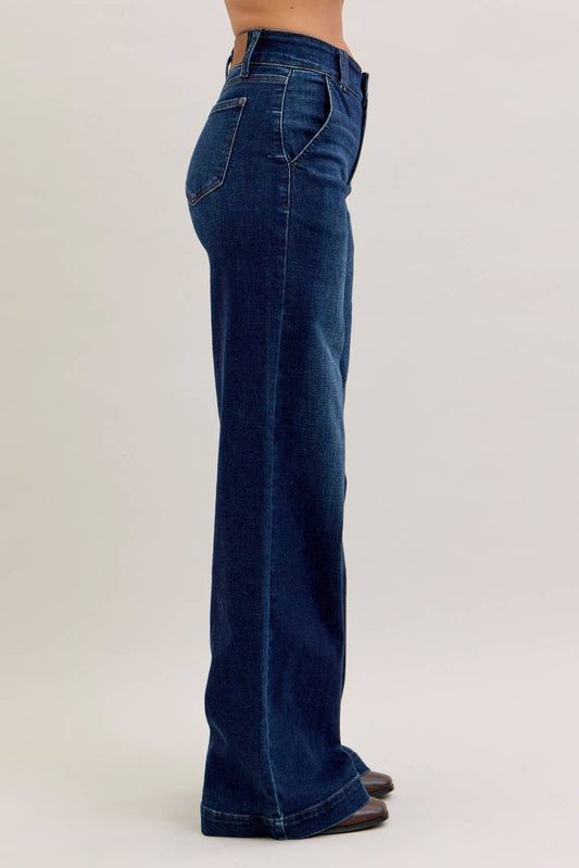 HW Trouser Wide Leg - LONG: DK - LONG / 3(26)