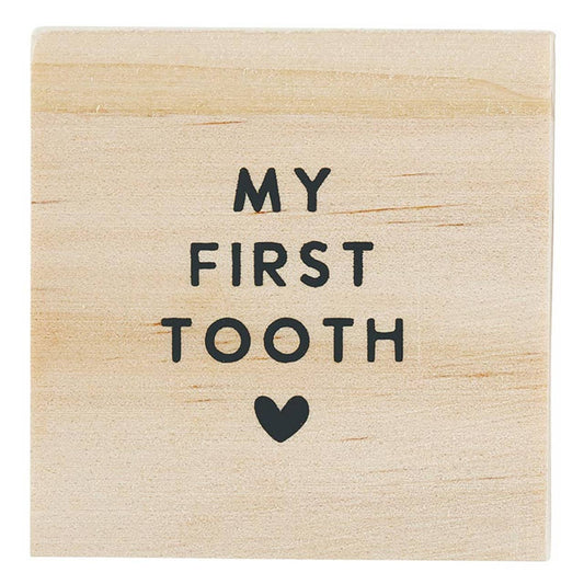 My First Tooth Box: Wipe Clean with Damp Cloth / Pine Wood