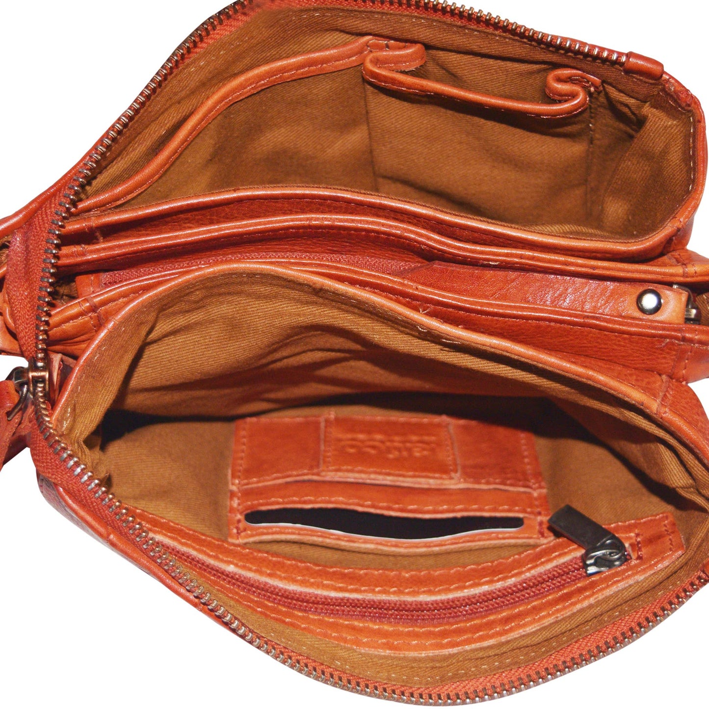 Sunny Handcrafted Leather Crossbody Bags: Brown