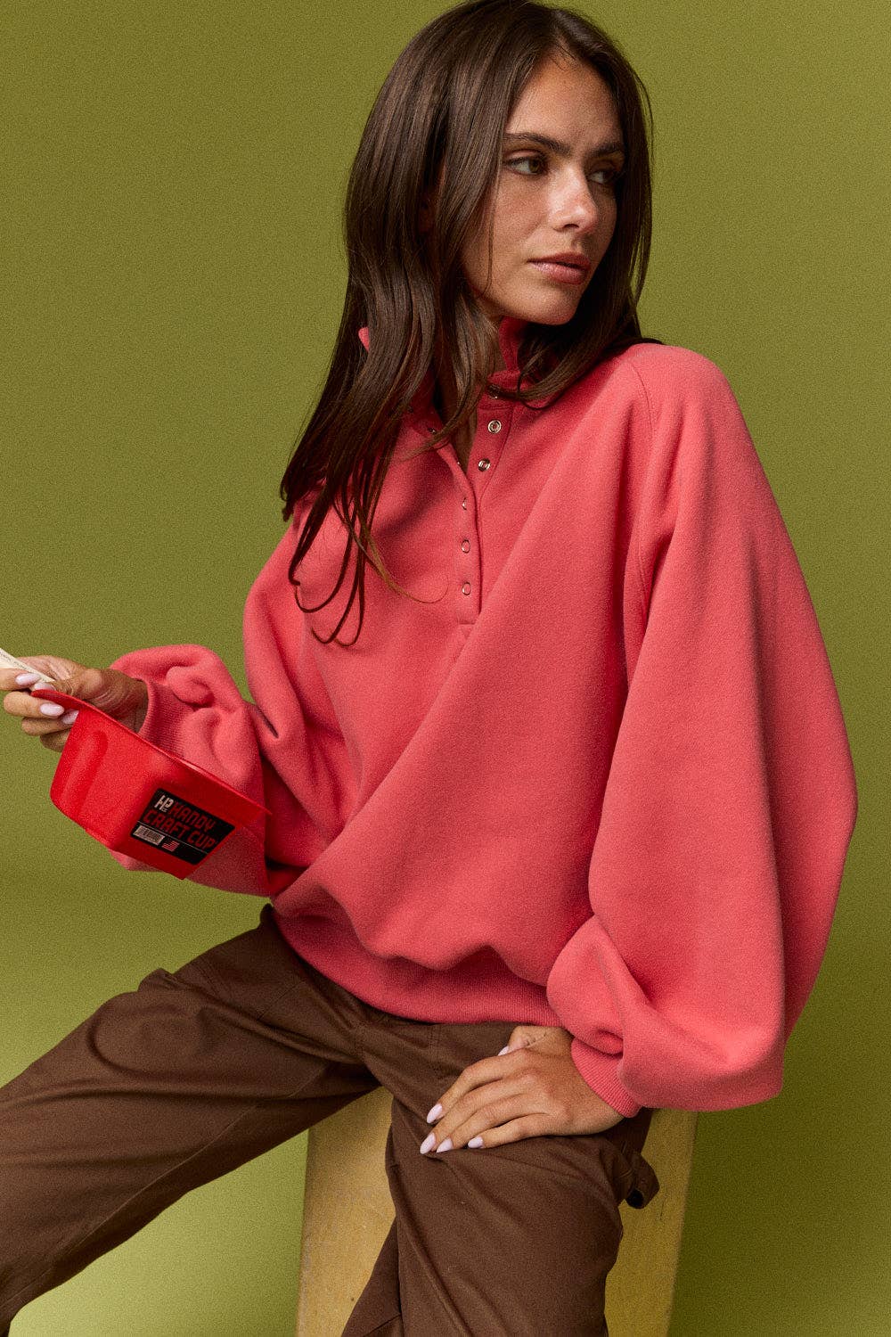 Piper Snap Button Collared Sweater