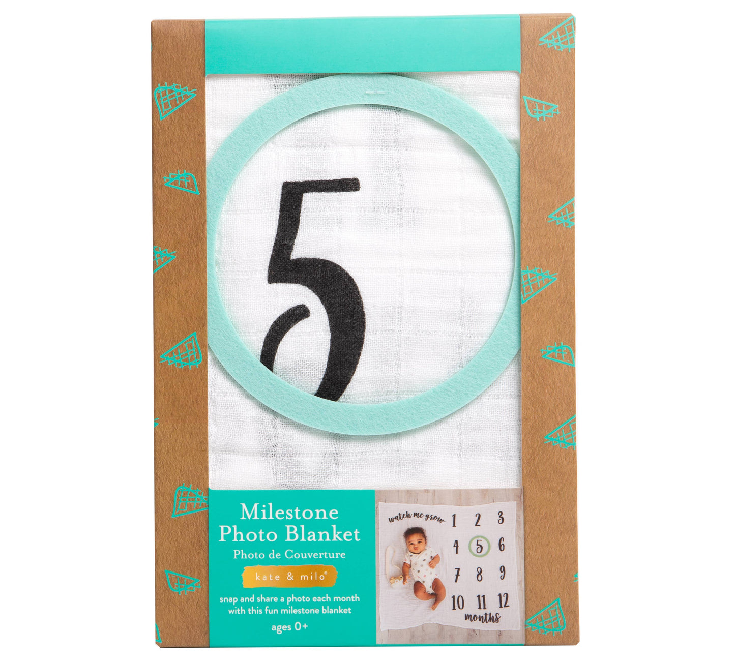 Baby Monthly Milestone Blanket, Photo Prop