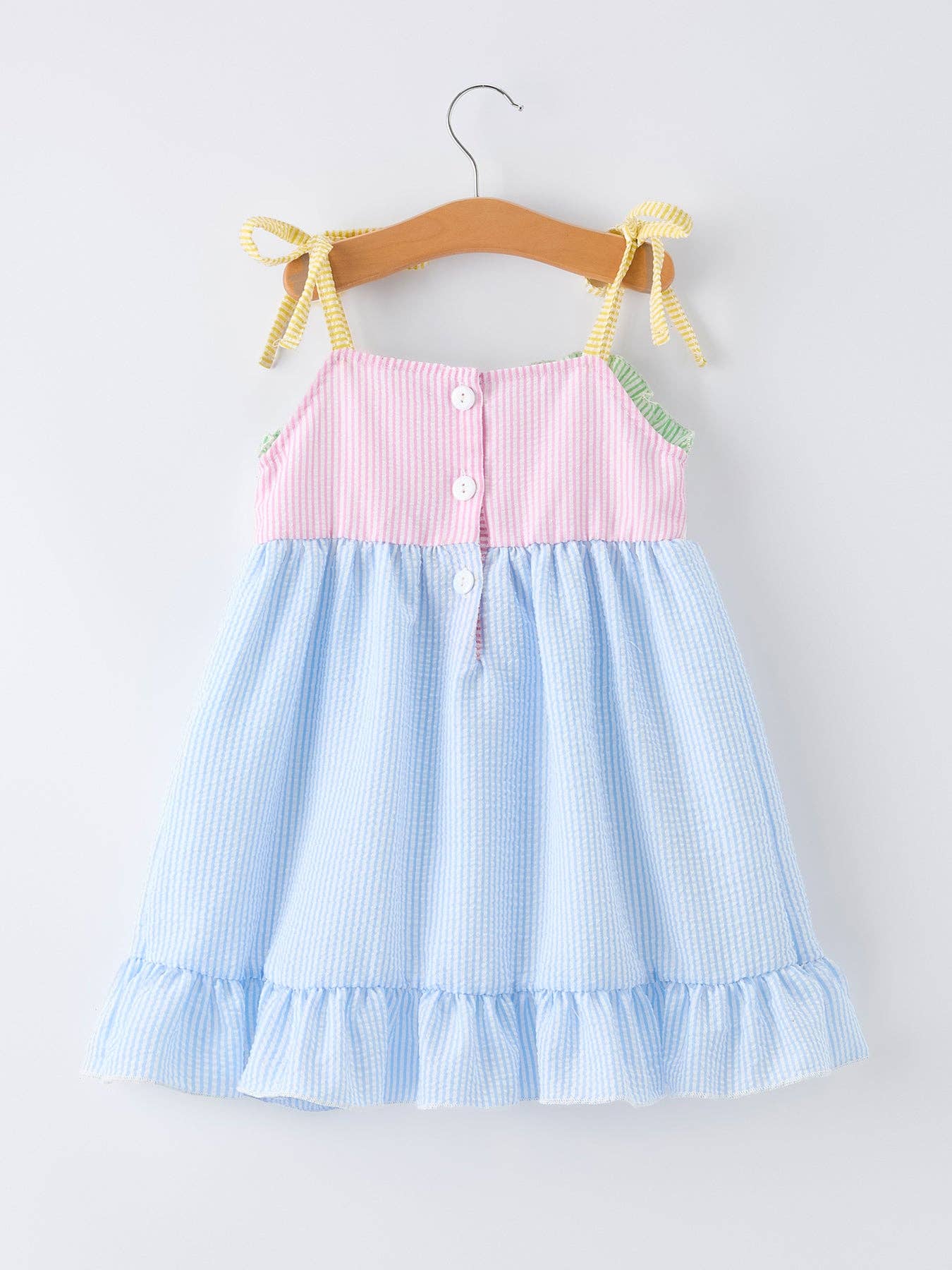 “I ❤ MOM” Smocked Girls Dress