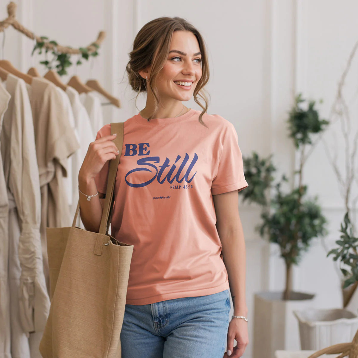 Womens T-Shirt Be Still