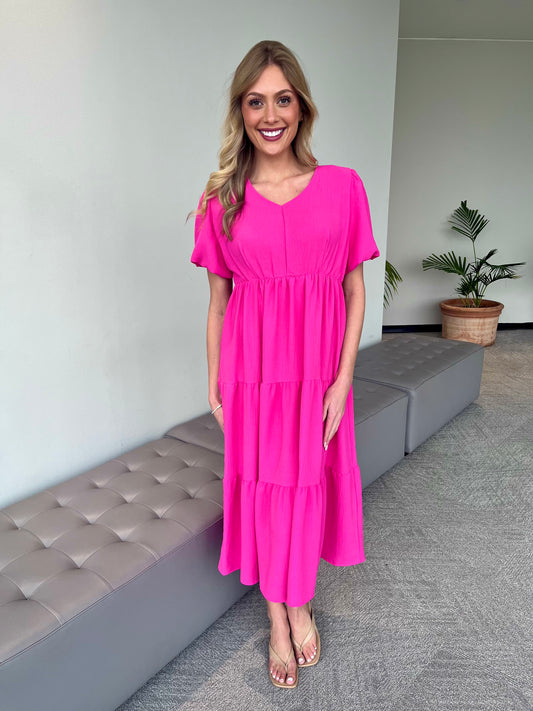 Large - CC Pink Maxi Dress