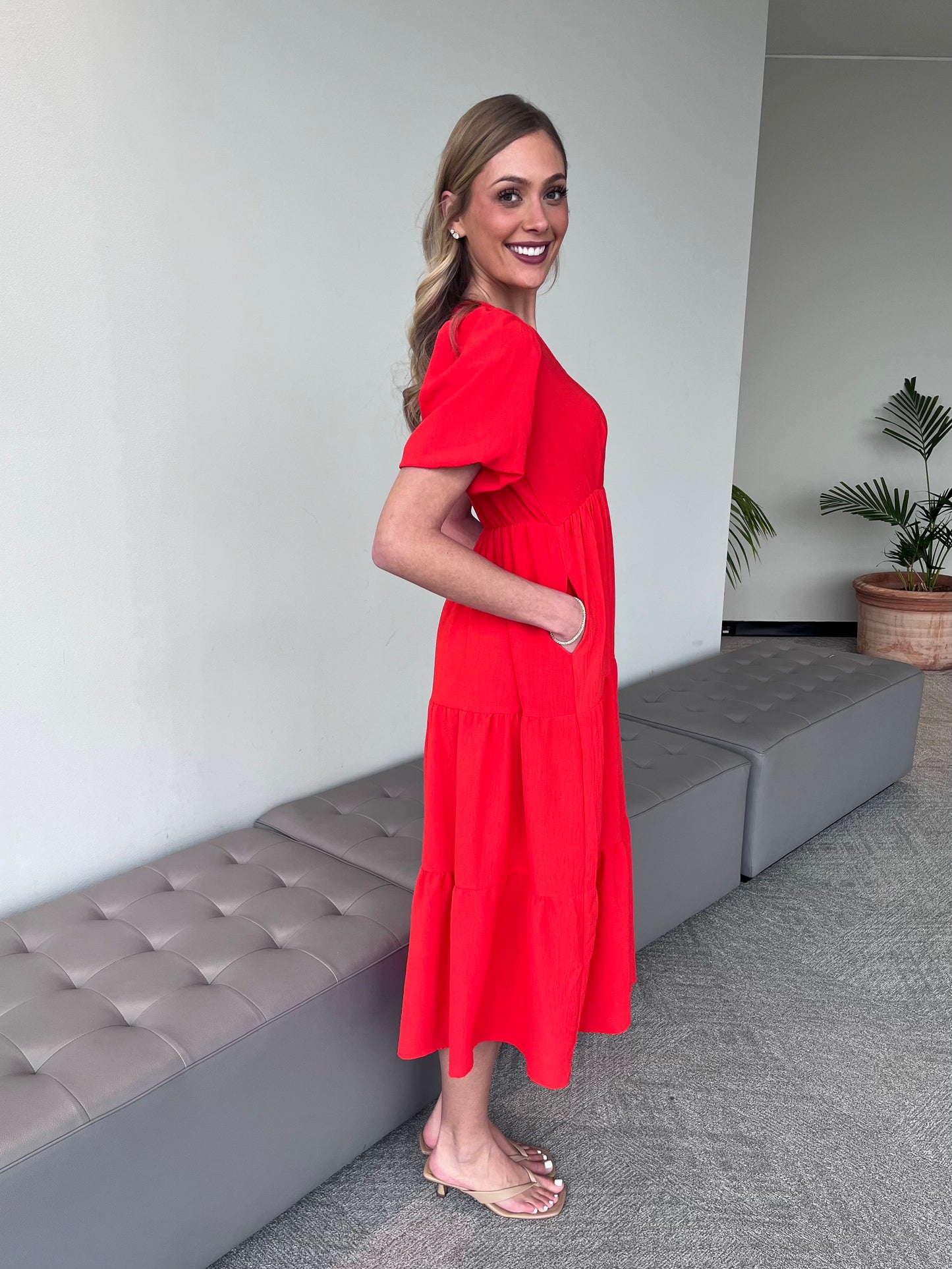 Medium - CC Red Maxi Dress