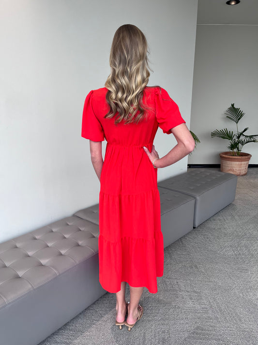 Large -CC Red Maxi Dress