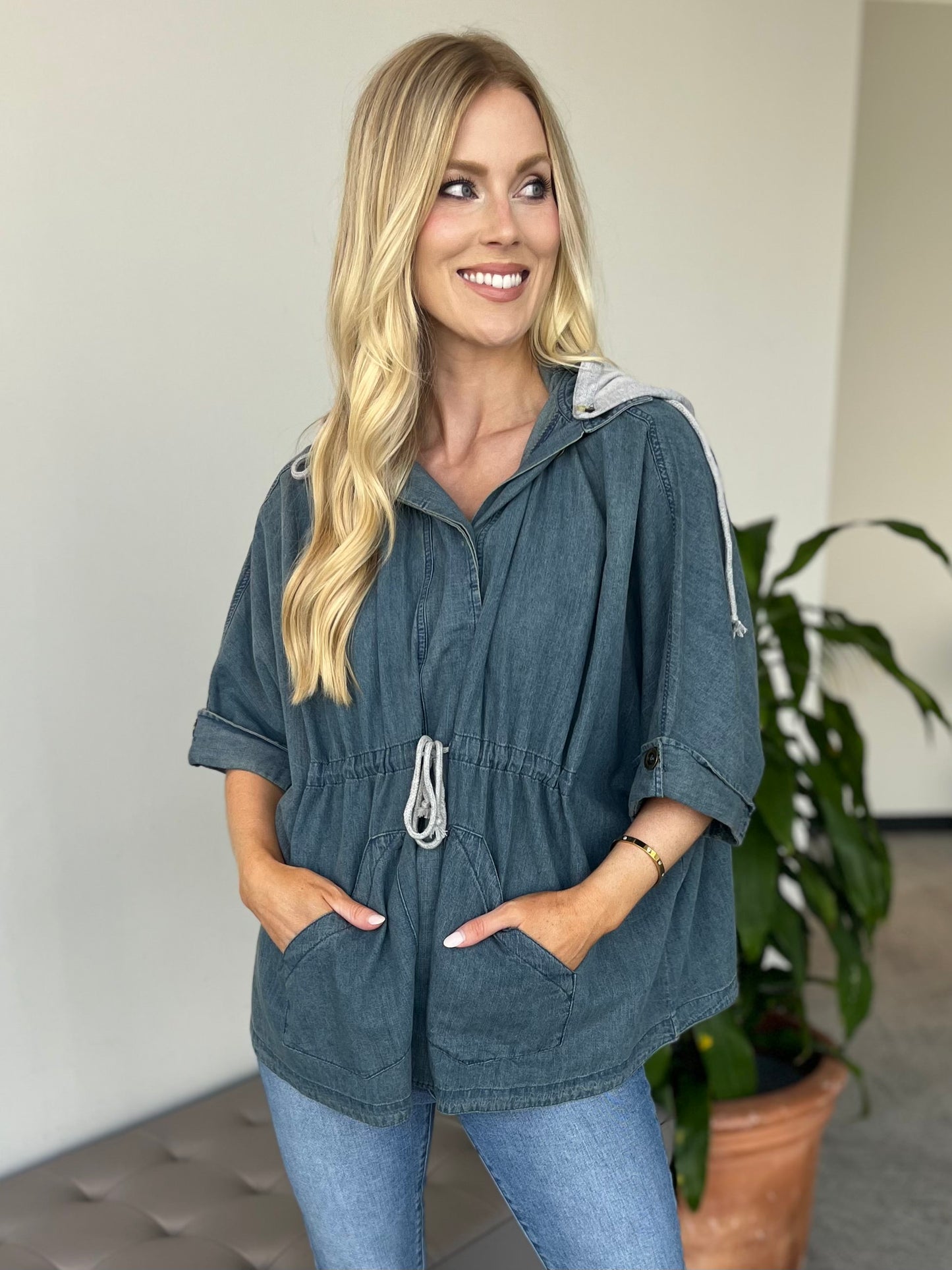 Medium - CC Denim Jacket w/Hood