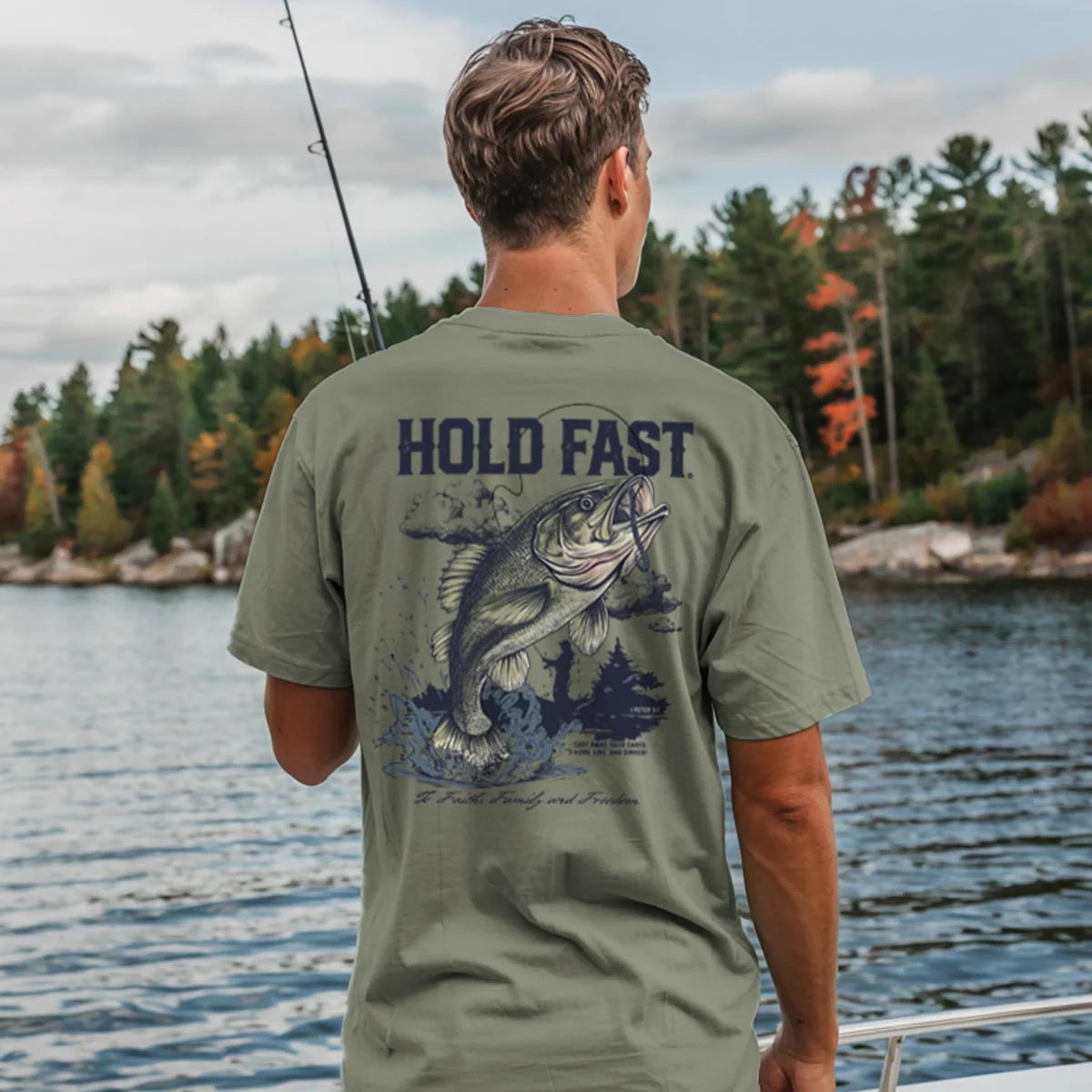 Mens T-Shirt Fishing