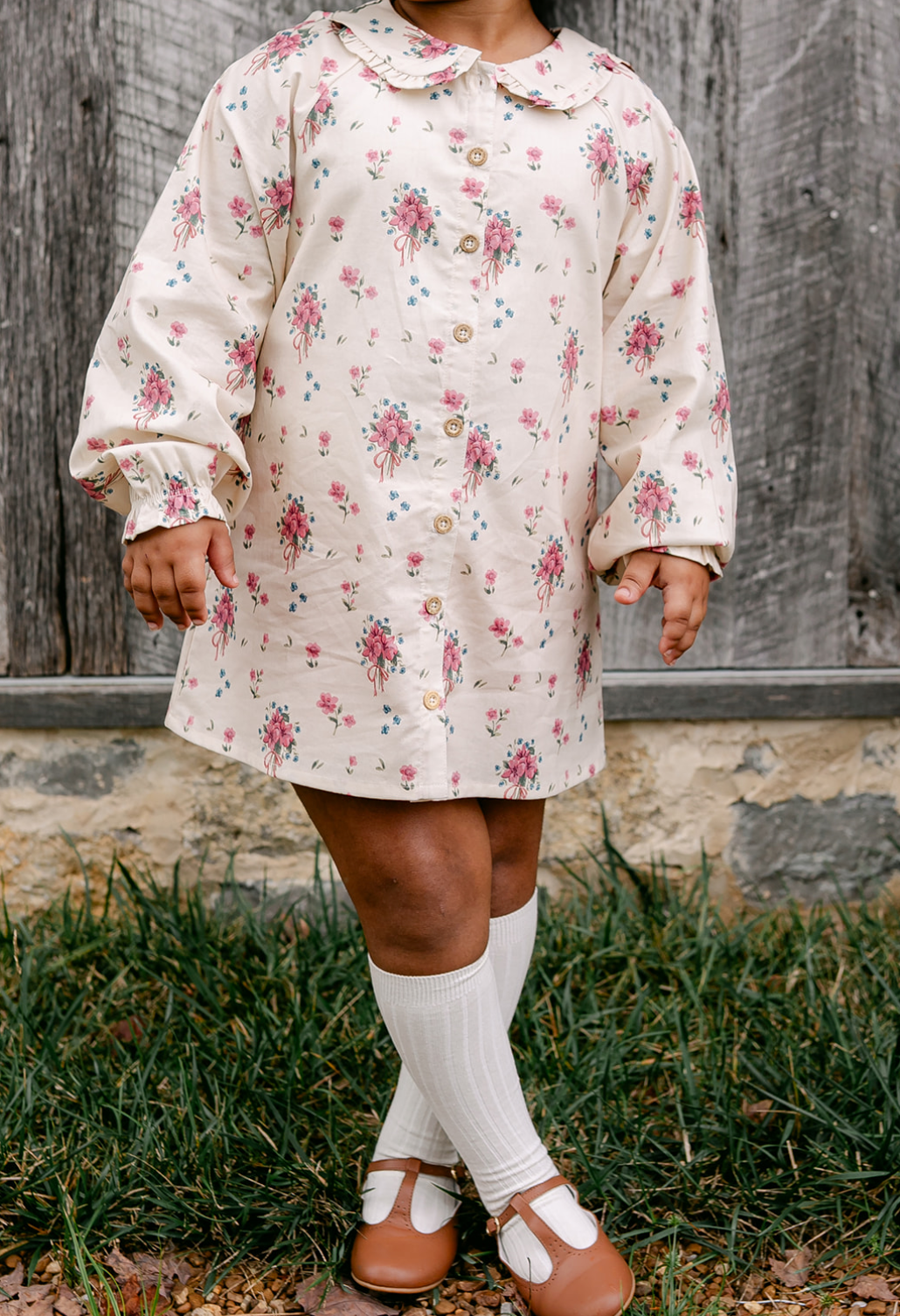 Goldie Dress - Floral Bouquet - 4T