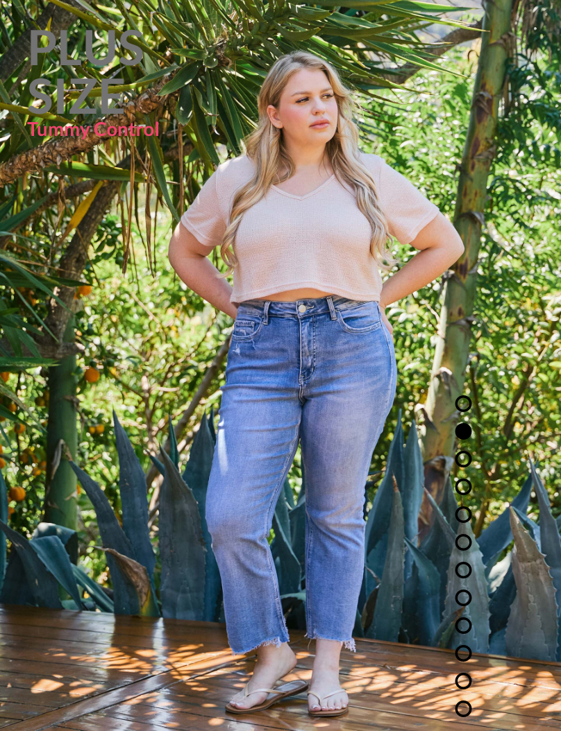 HIGH RISE KICK FLARE (Plus Size)