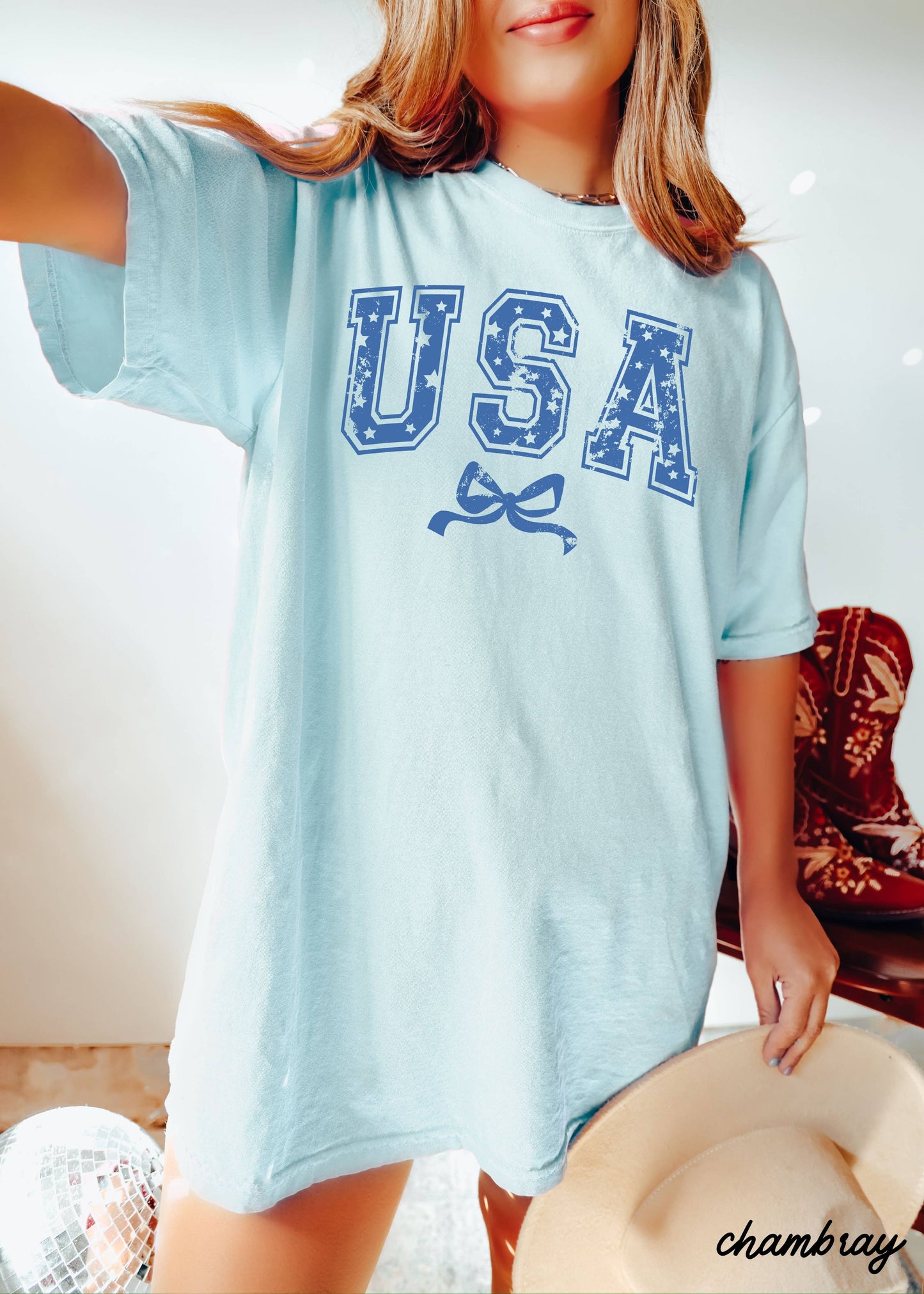 USA Star Coquette Tee