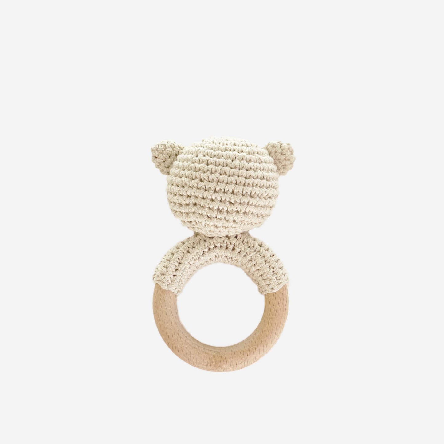 Teether Bear Cotton Rattle Baby Newborn Gift Toy