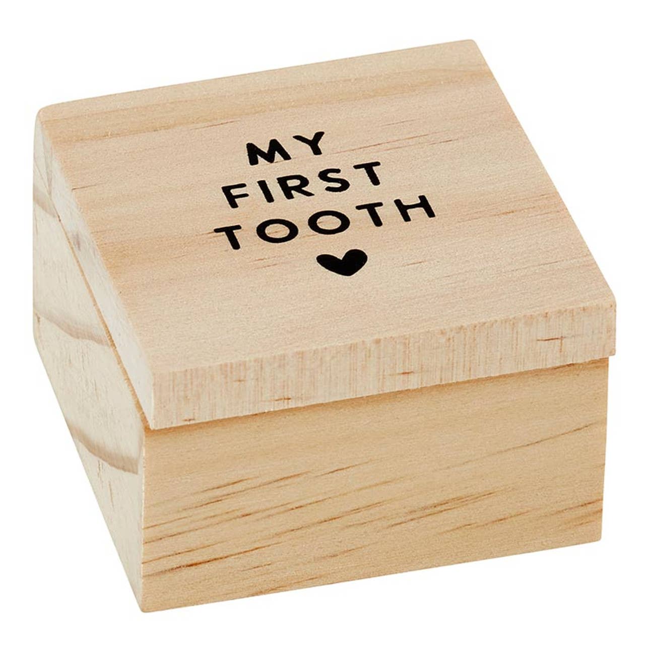 My First Tooth Box: Wipe Clean with Damp Cloth / Pine Wood