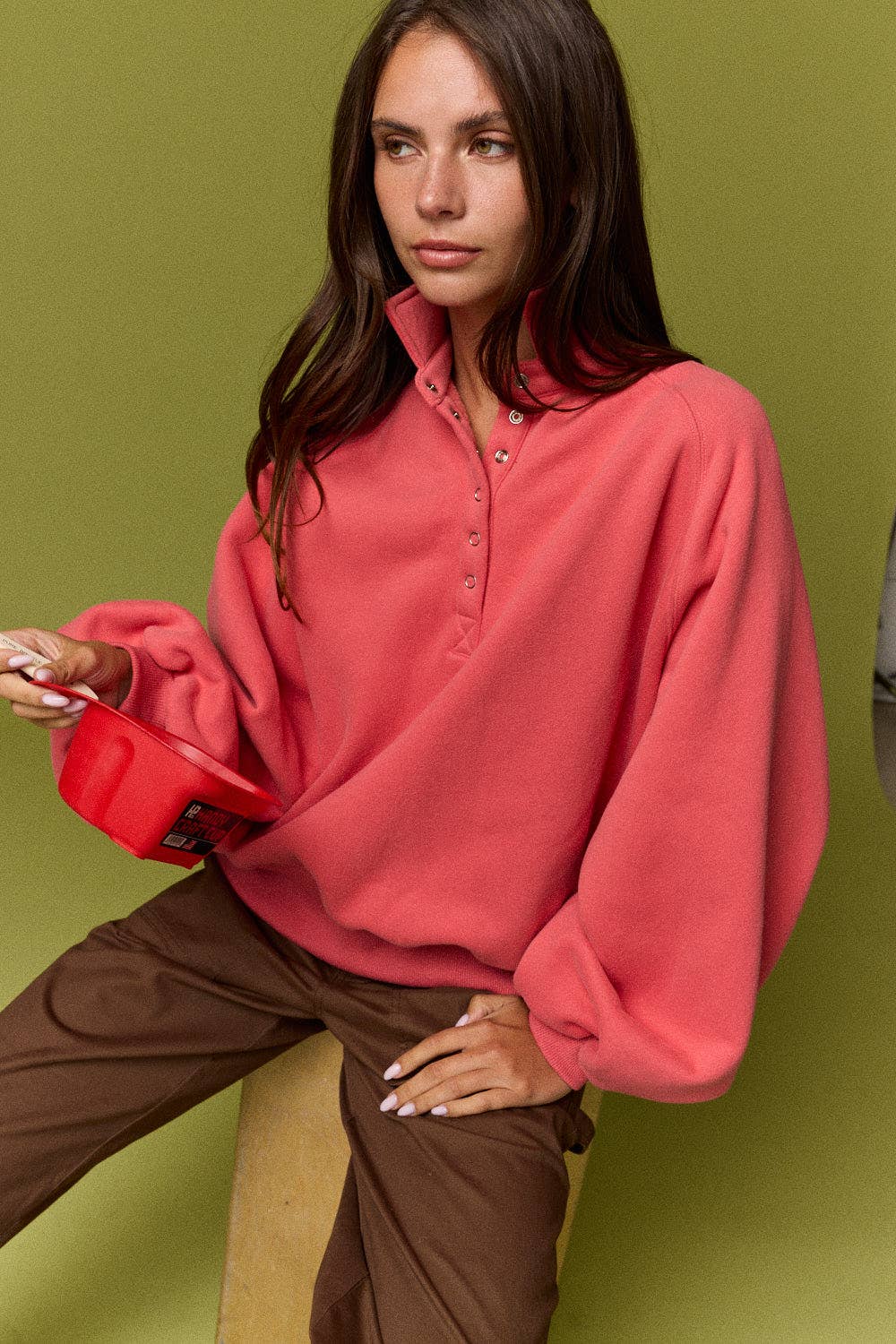 Piper Snap Button Collared Sweater