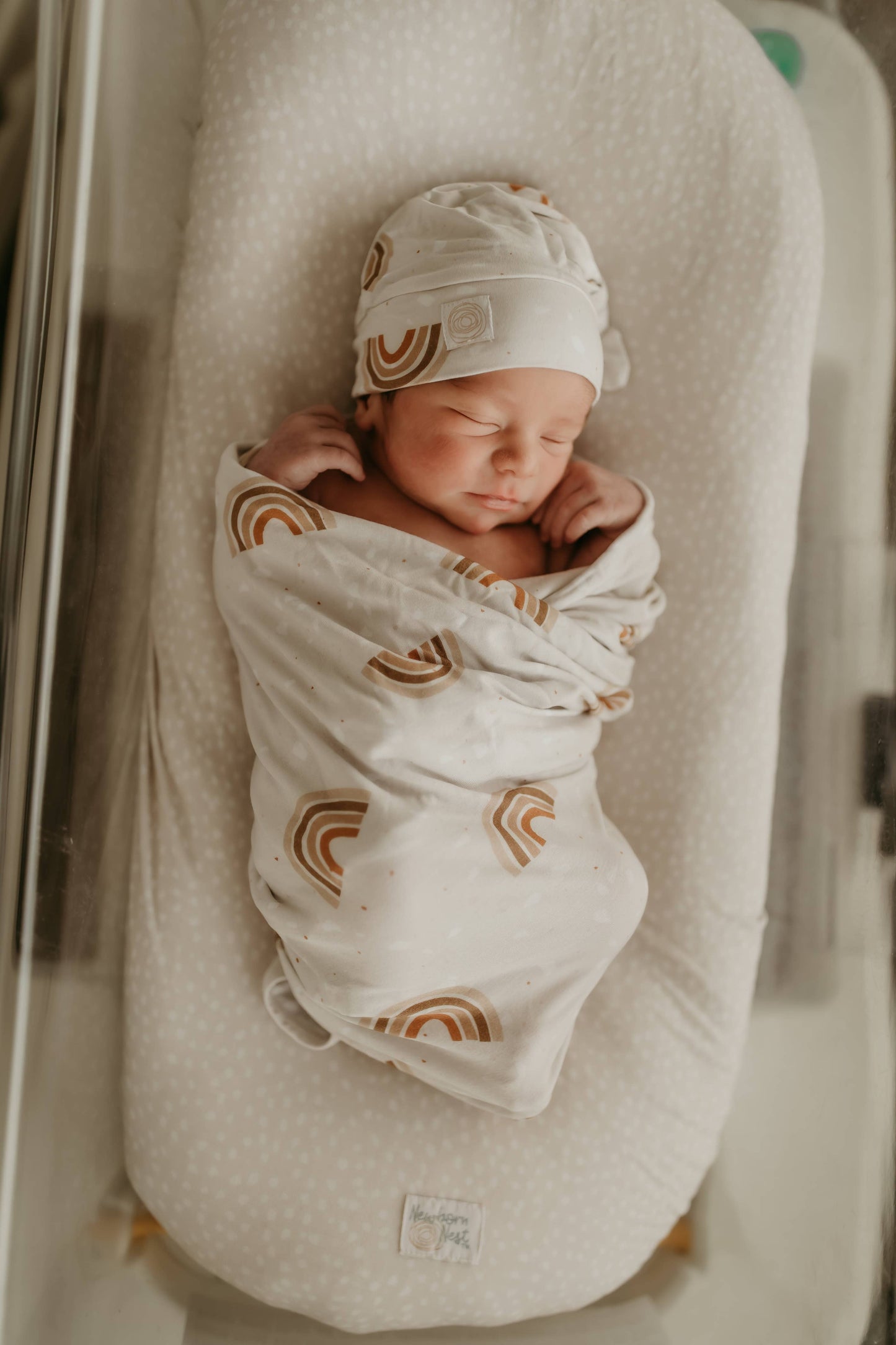 Boho Rainbows - Bamboo Newborn Nest: 3pc-Mini Nest