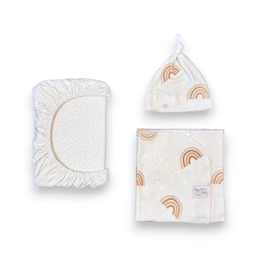 Boho Rainbows - Bamboo Newborn Nest: 3pc-Mini Nest