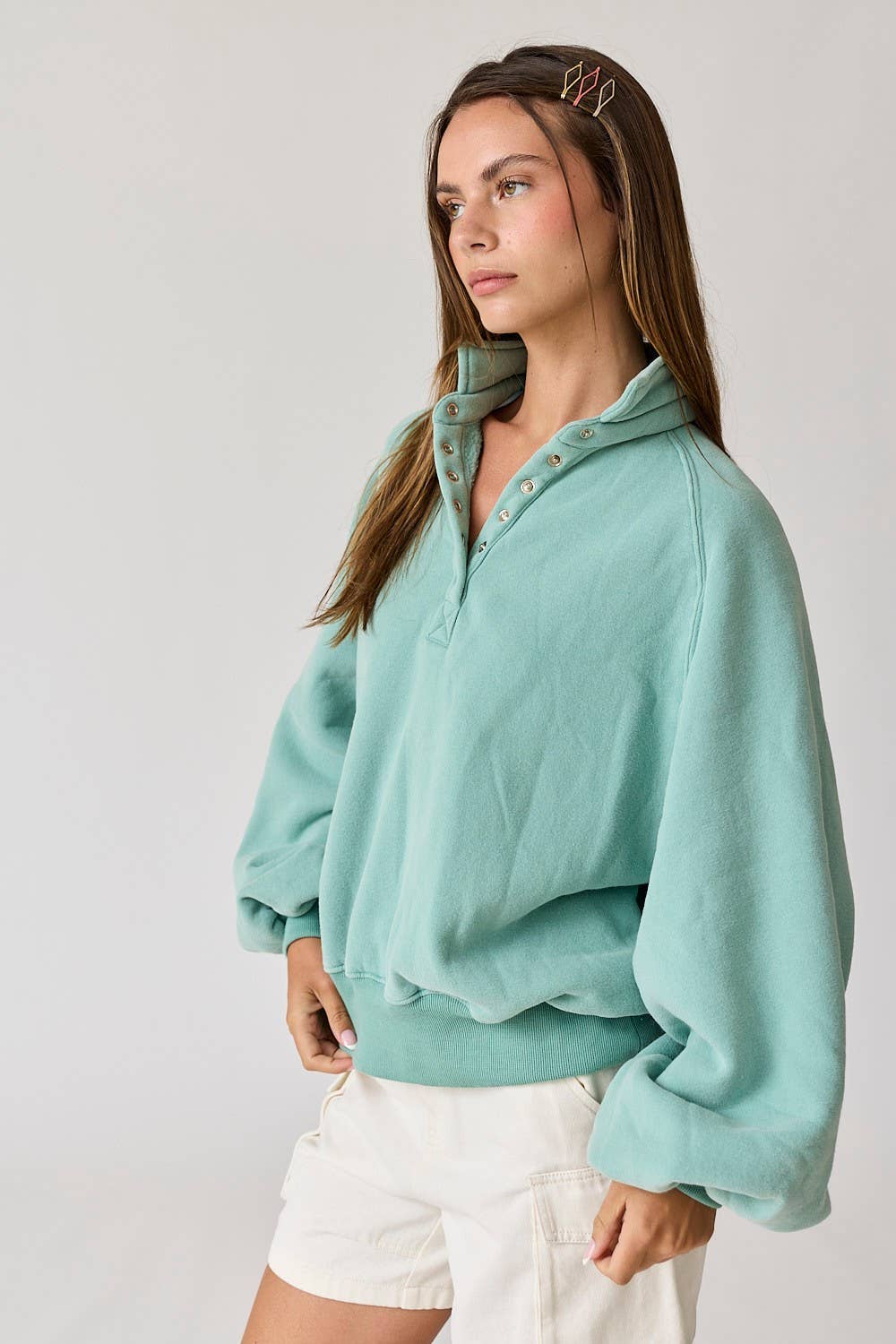 Piper Snap Button Collared Sweater