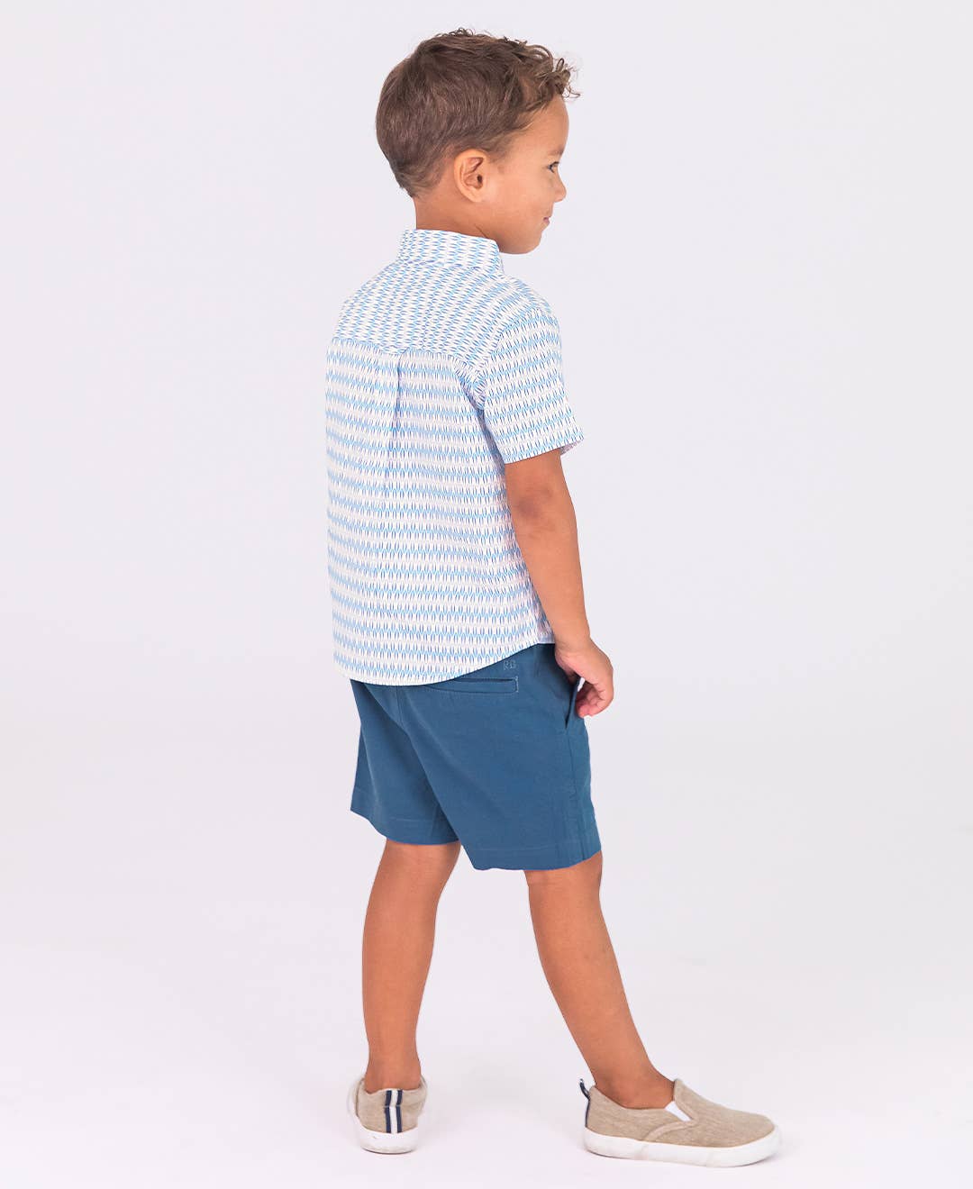 7 - Blue Boys Indigo Stretch Chino Shorts