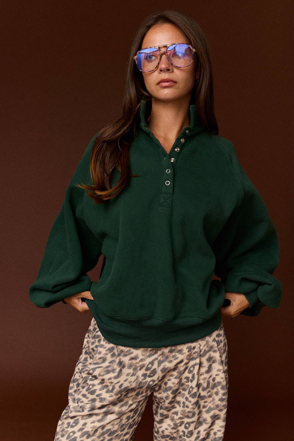 Piper Snap Button Collared Sweater