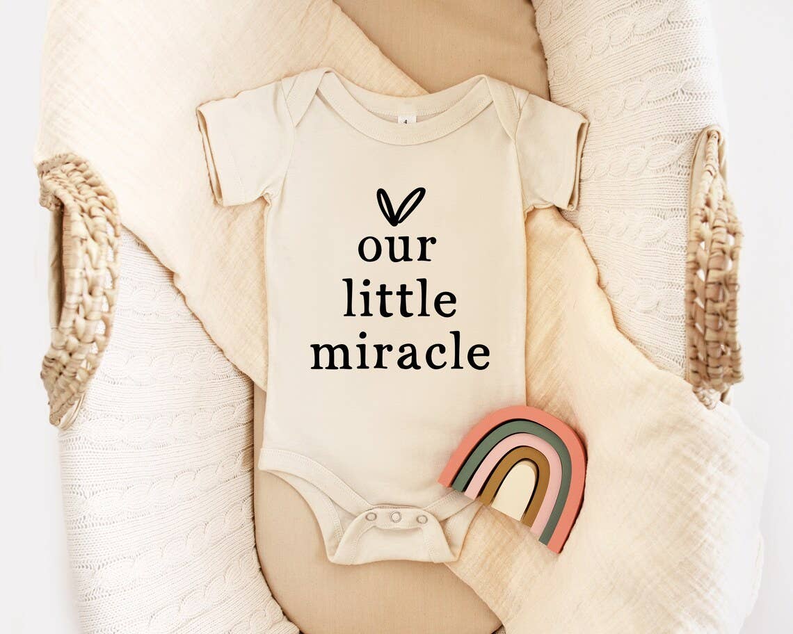 3-6 Our Little Miracle Baby Bodysuit | Clothes for Babies: 3-6 Months / Short