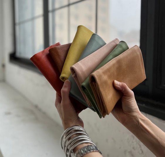 Eloise Handcrafted Leather Wallet: Cognac