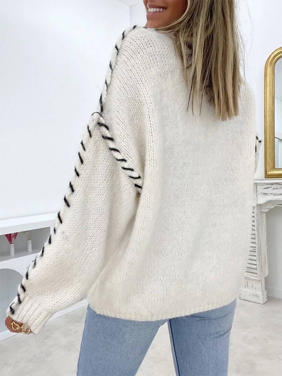 Round Neck Stitch Sweater