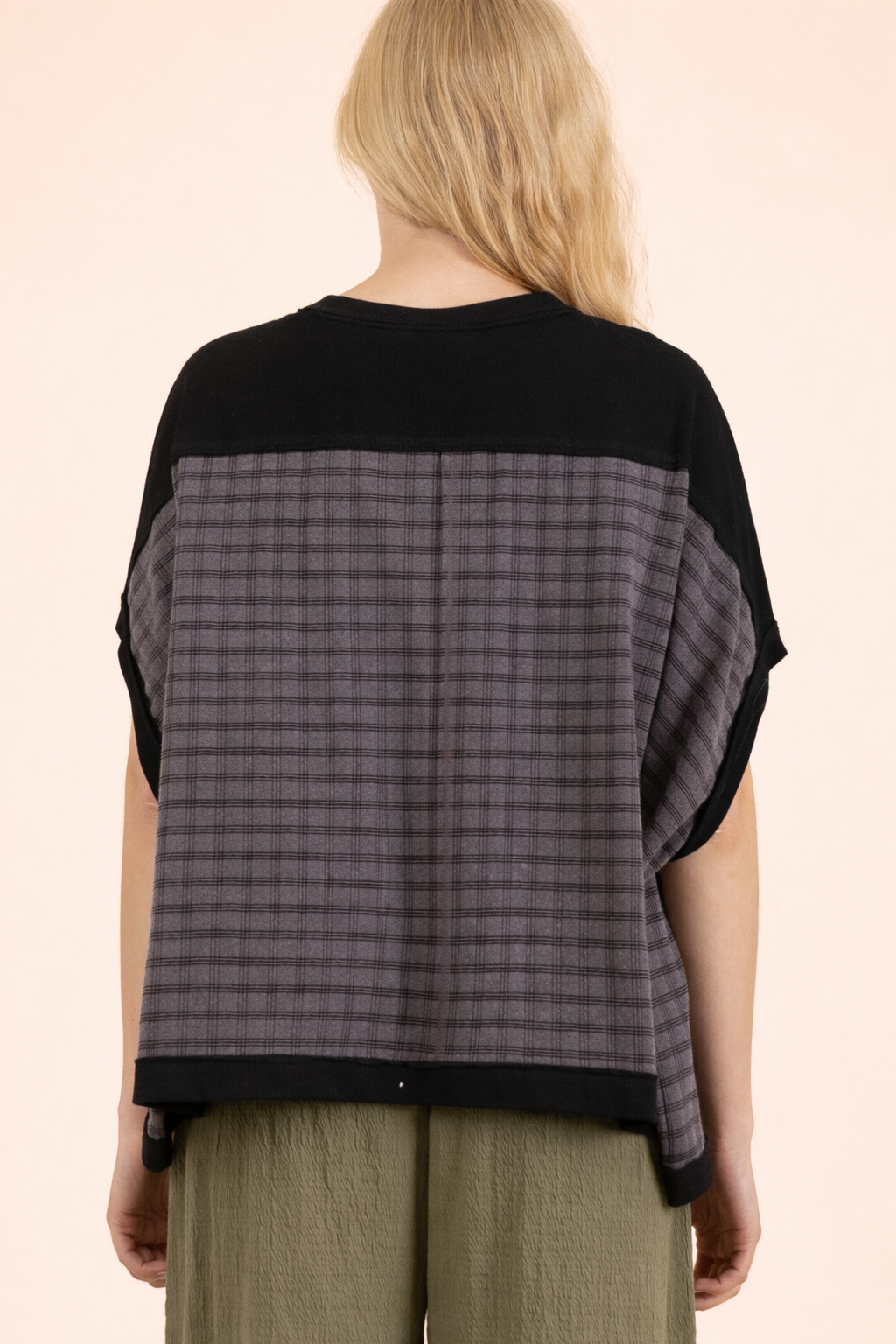 Dolman Sleeve Textured Knit Casual Top
