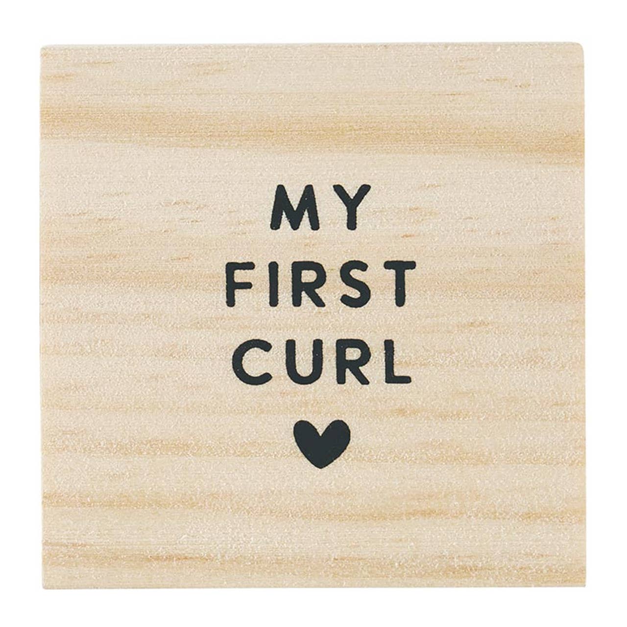 My First Curl Box: Wipe Clean with Damp Cloth / Pine Wood