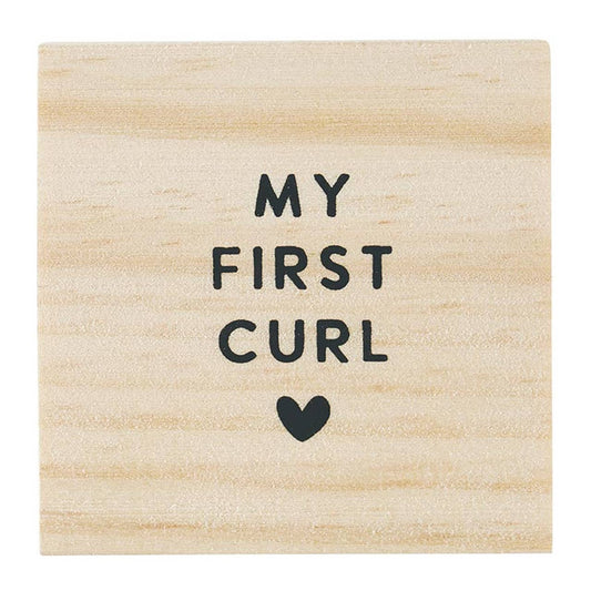 My First Curl Box: Wipe Clean with Damp Cloth / Pine Wood