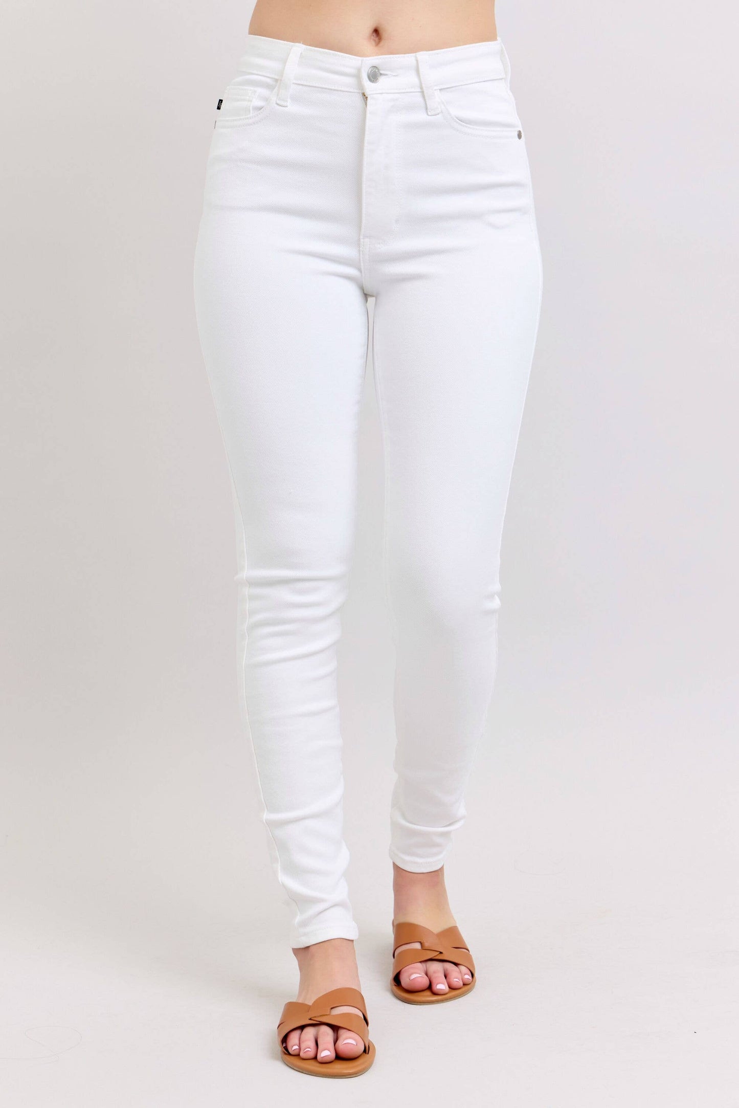 High Waisted Skinny: Wht / 13(31)