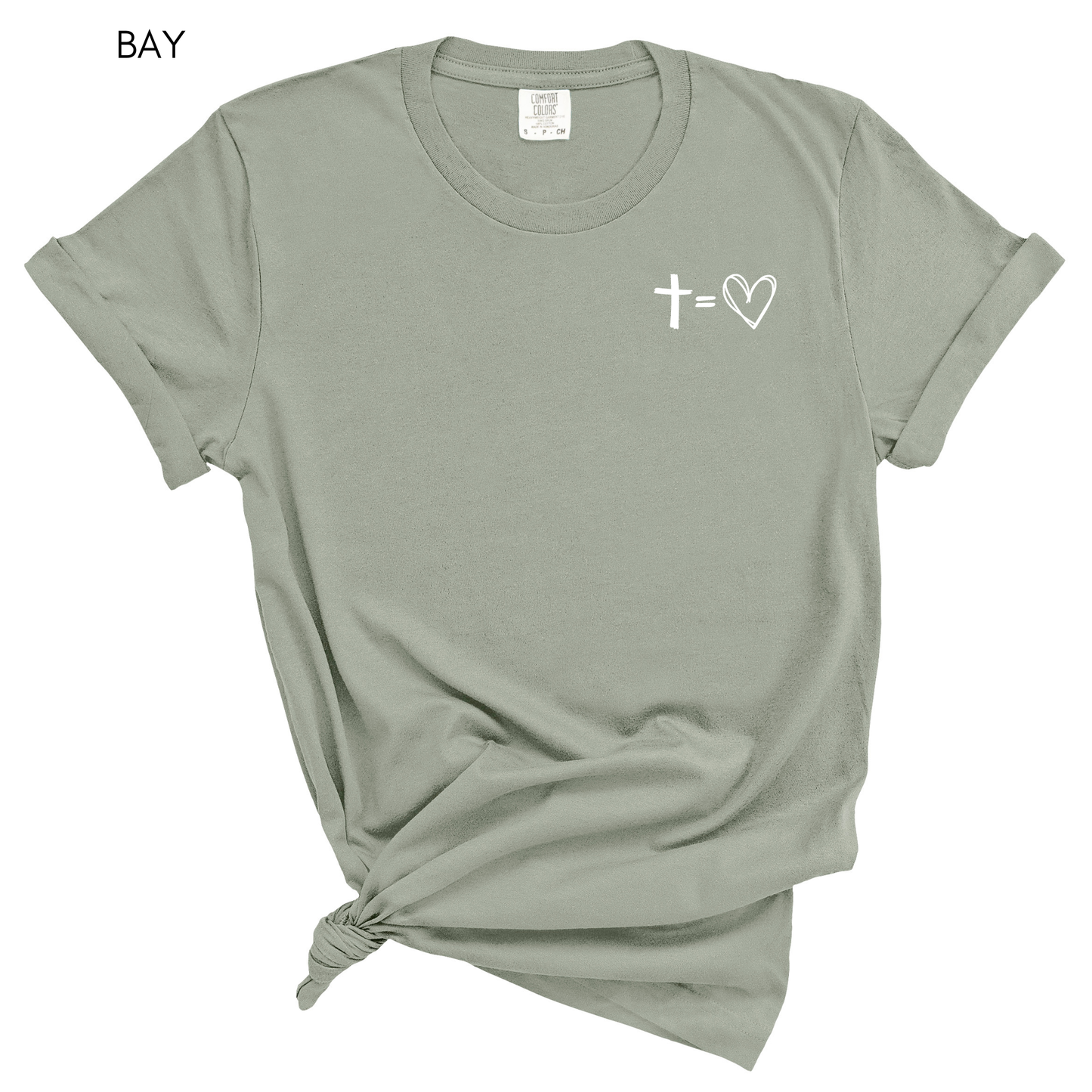 Jesus Has My Back Comfort Colors Heavyweight T-Shirt: Blossom / 2XL