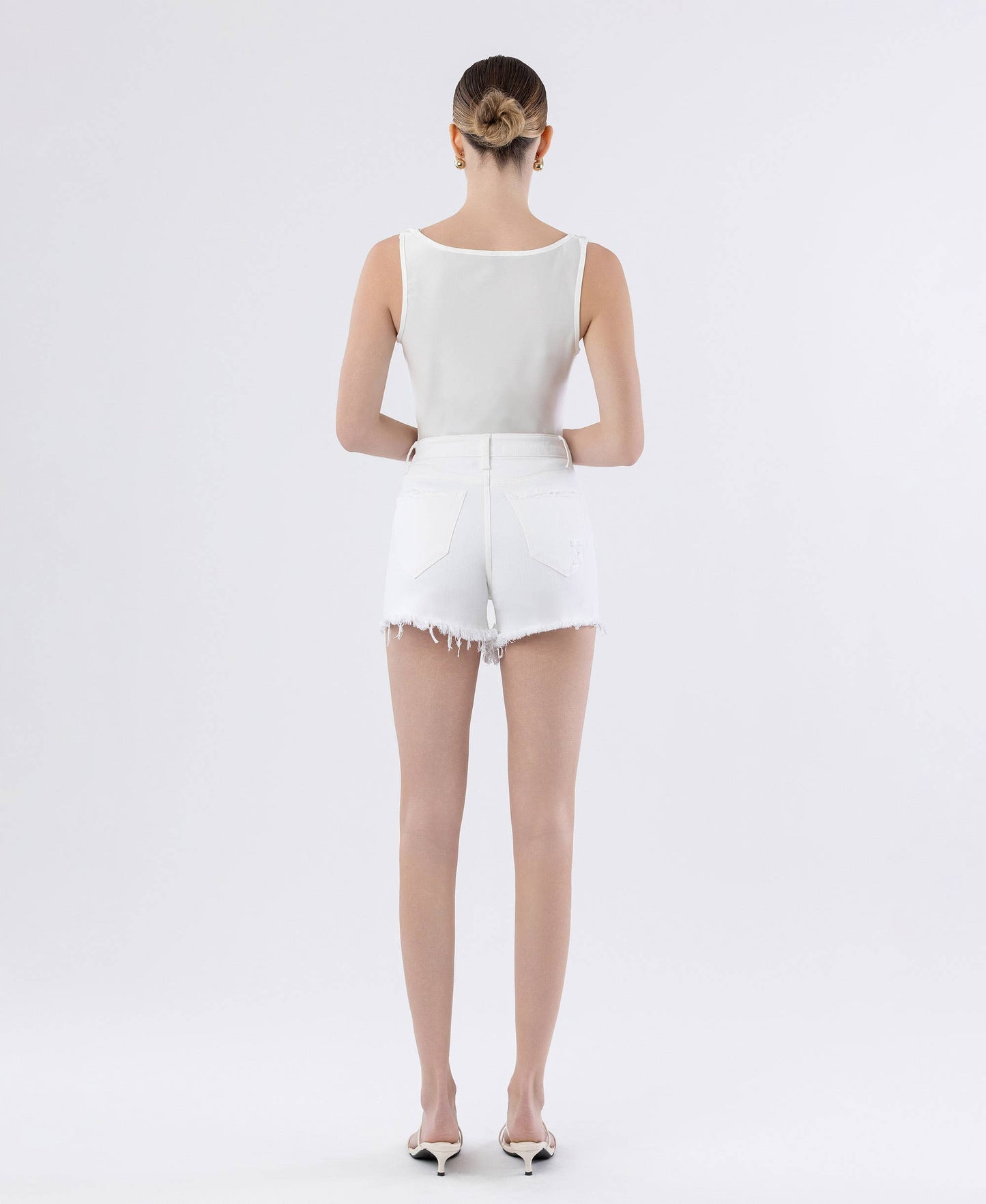 TUMMY CONTROL SUPER HIGH RISE A LINE SHORTS LV1765WH