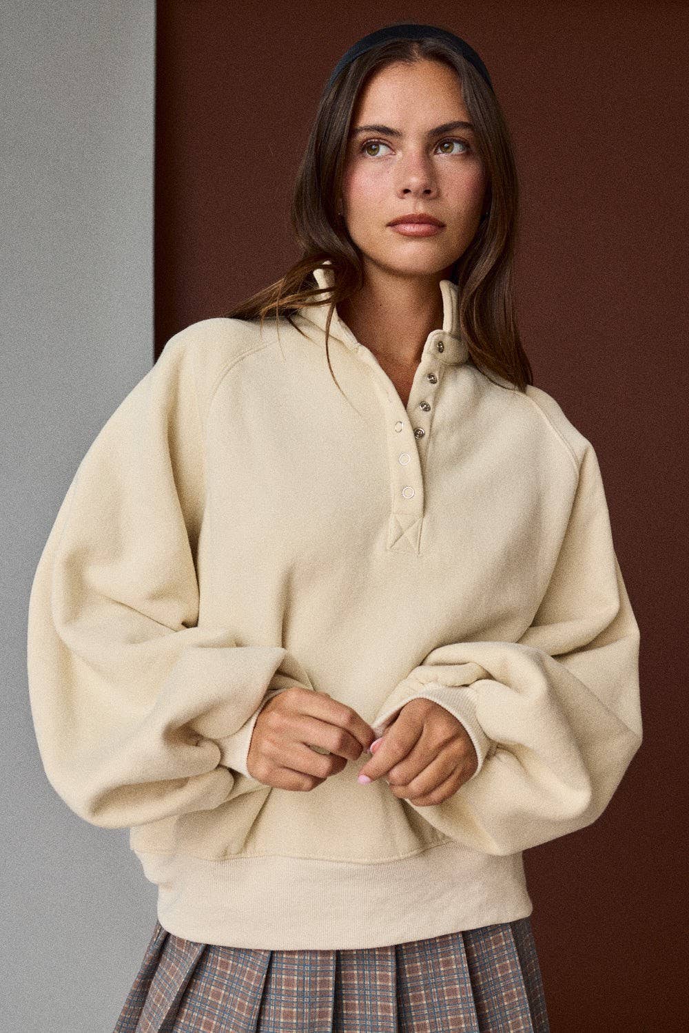 Piper Snap Button Collared Sweater