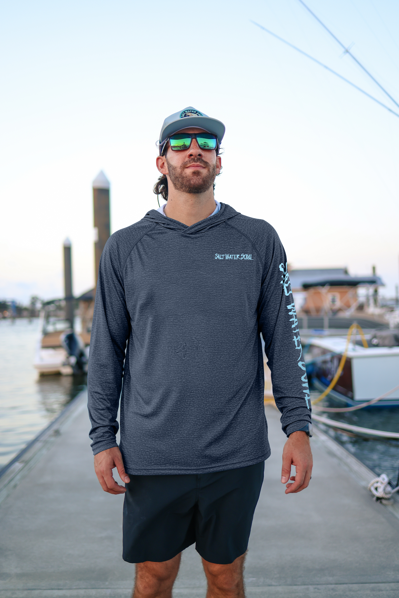 S Navy Blue - Flounder Classic Performance Hoodie