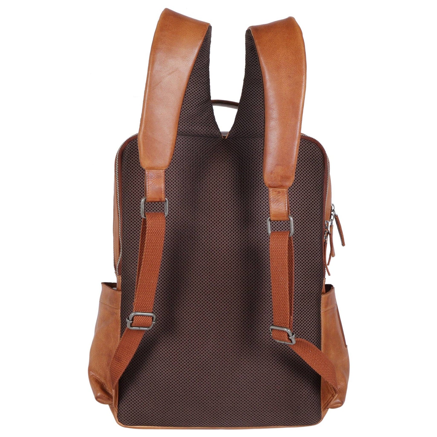 Atlas Leather Backpack: Cognac