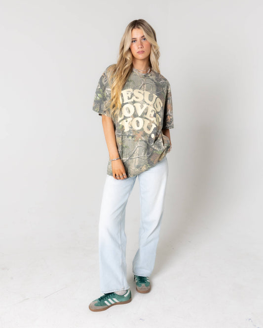 LMTD || Heavyweight Camo Tee || Oversized {Ready To Ship}: L