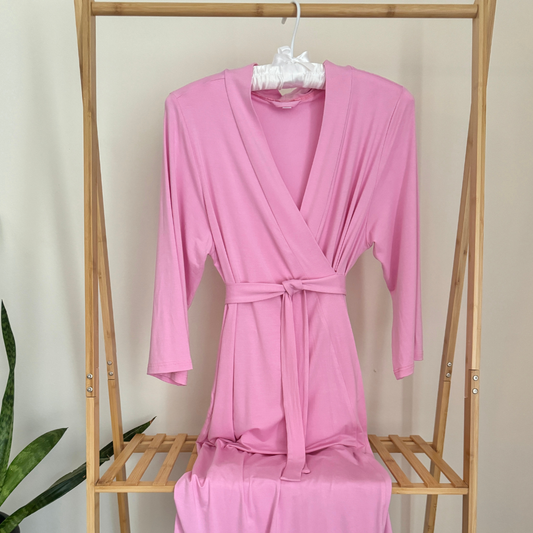 Mommy Robe - Solid Pink: Large/XLarge