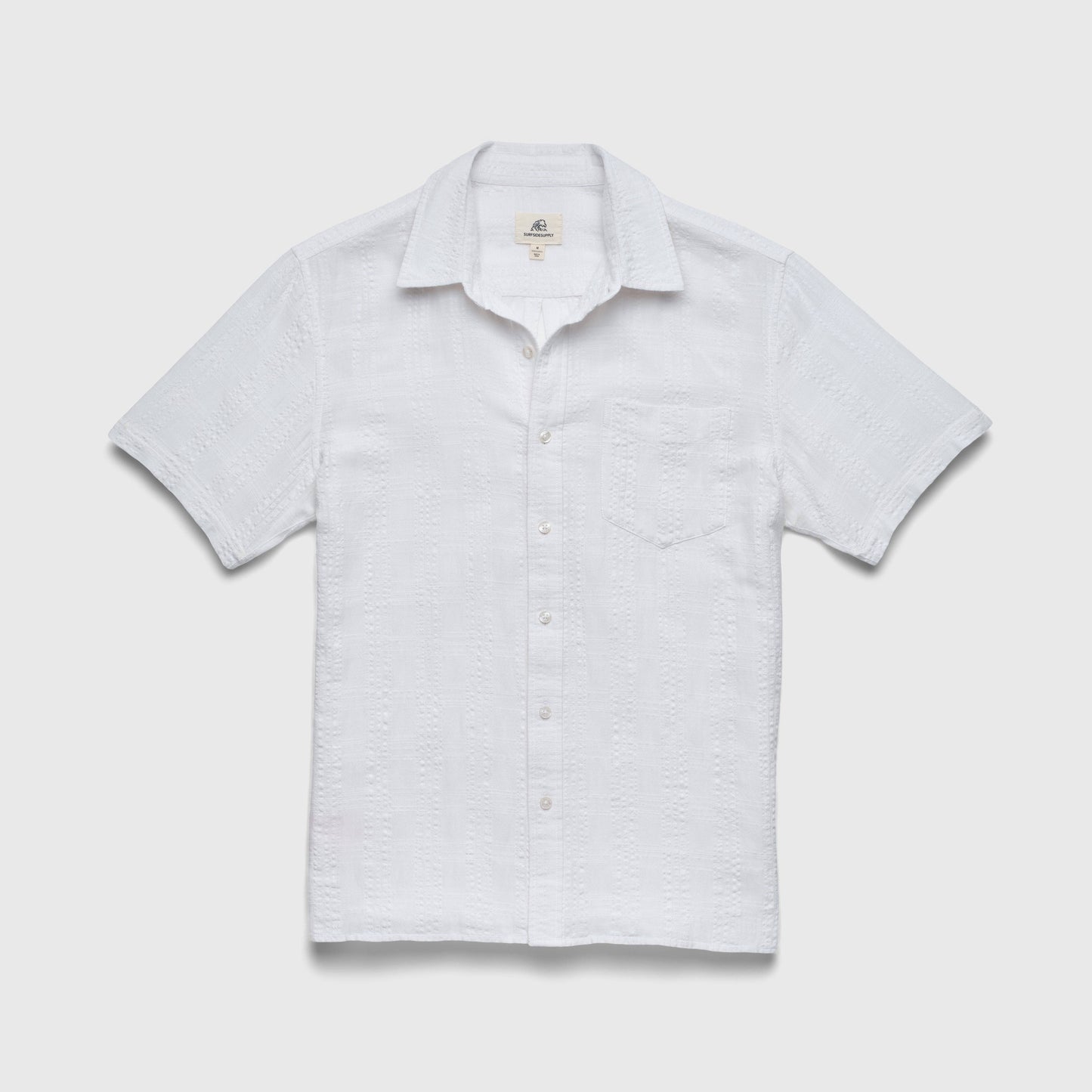 XXL Joseph Textured S/S Shirt - White: White