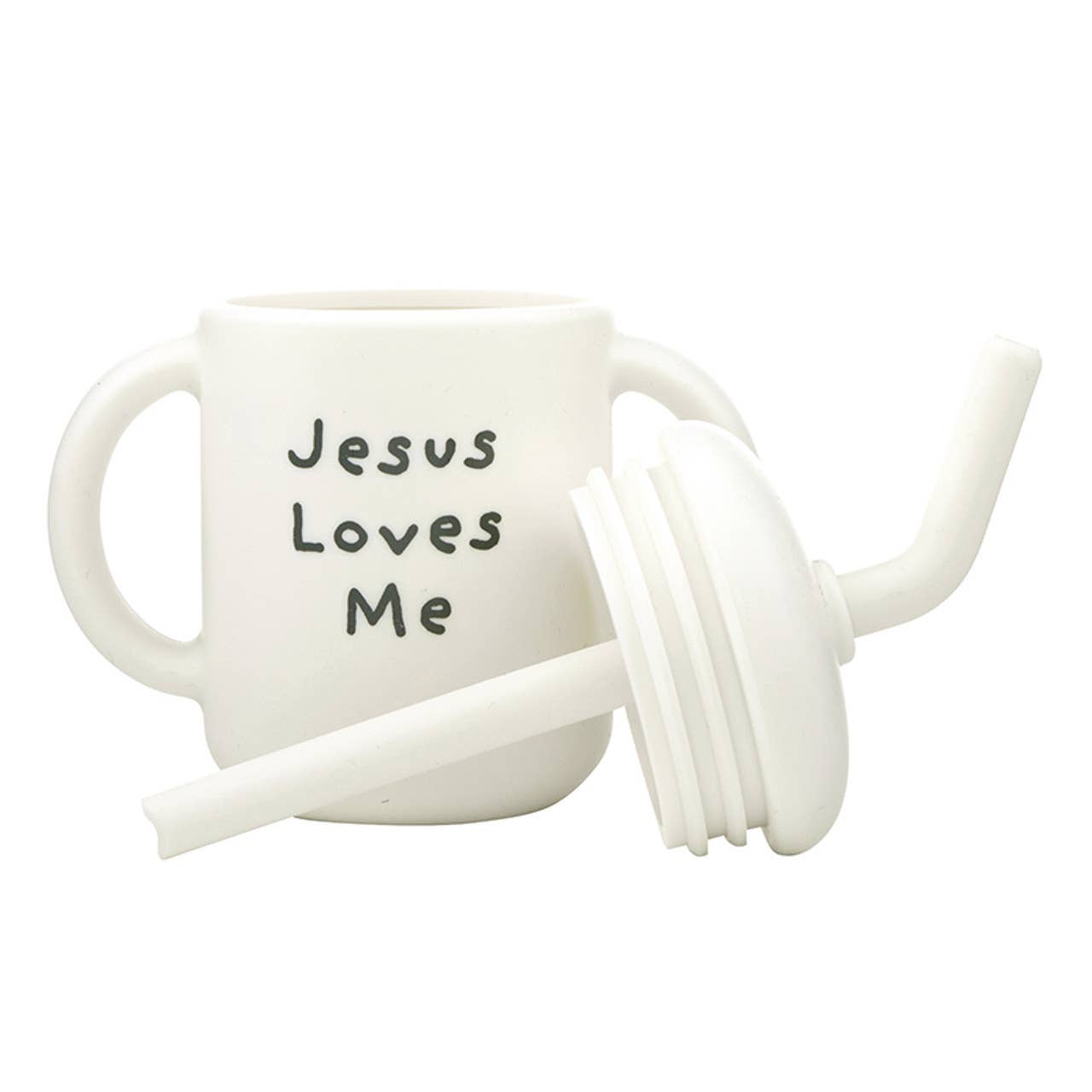 Sippy Cup - Jesus Loves Me: Silicone / 5.5" H