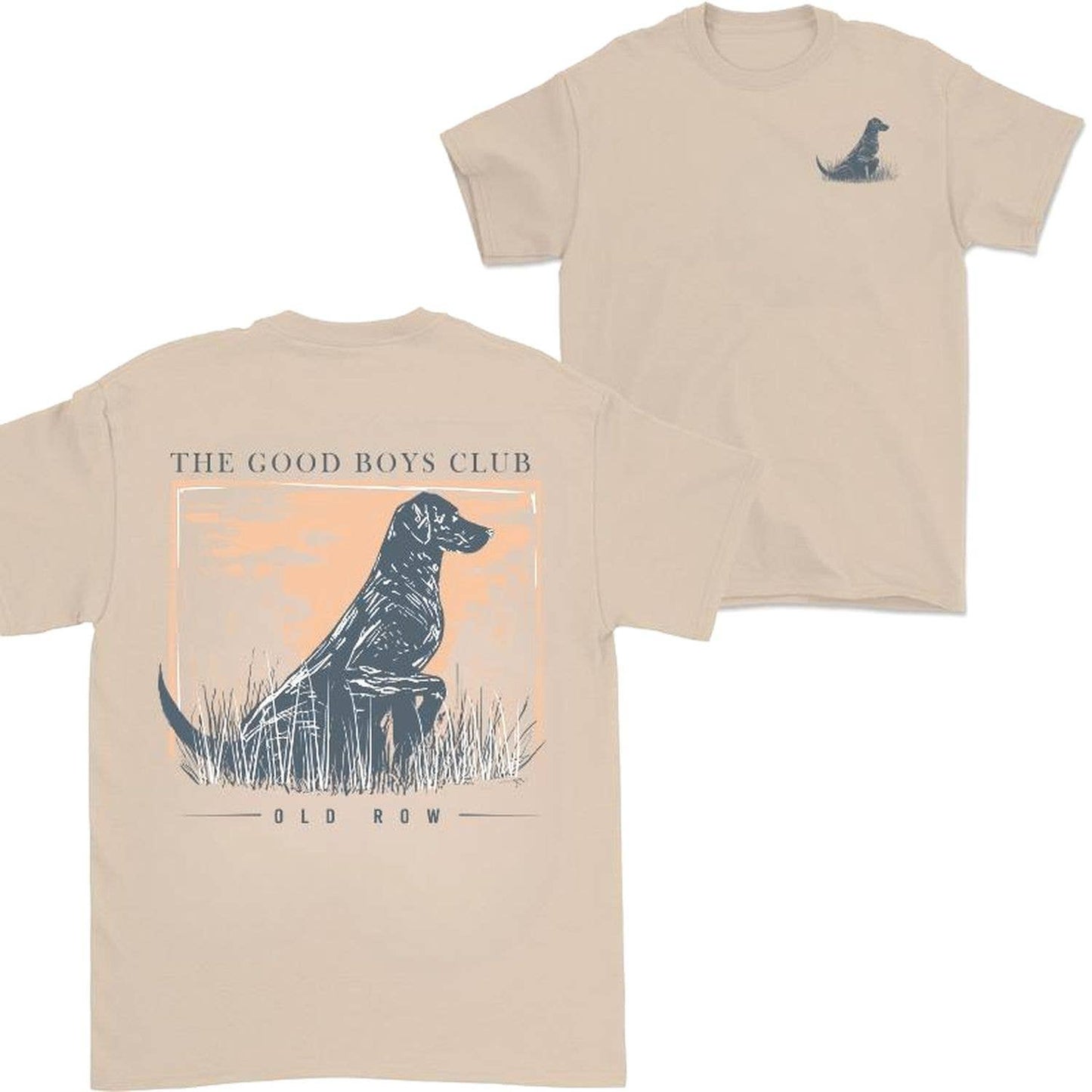 Navy YL - Old Row Hoodie T-Shirt The Good Boys Club Design