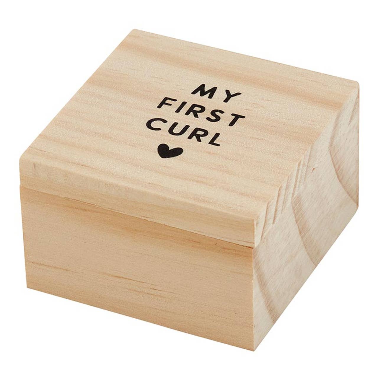My First Curl Box: Wipe Clean with Damp Cloth / Pine Wood