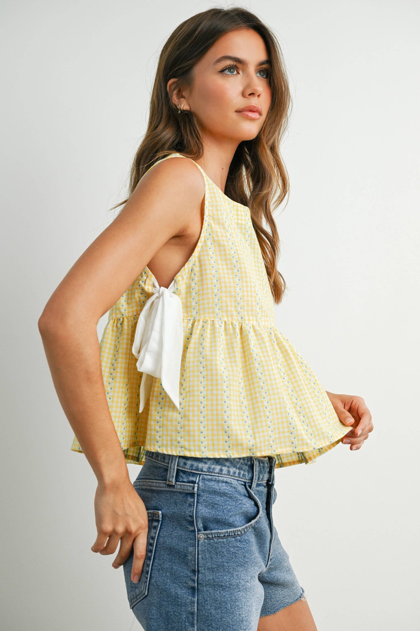 Sky Meadow Peplum Top - BMT7750