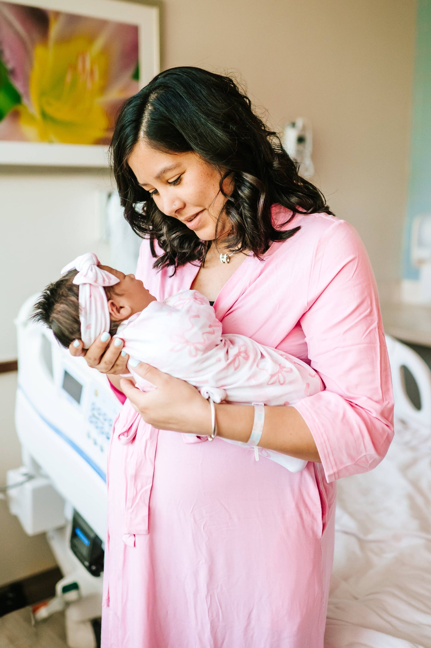 Mommy Robe - Solid Pink: Small/Medium