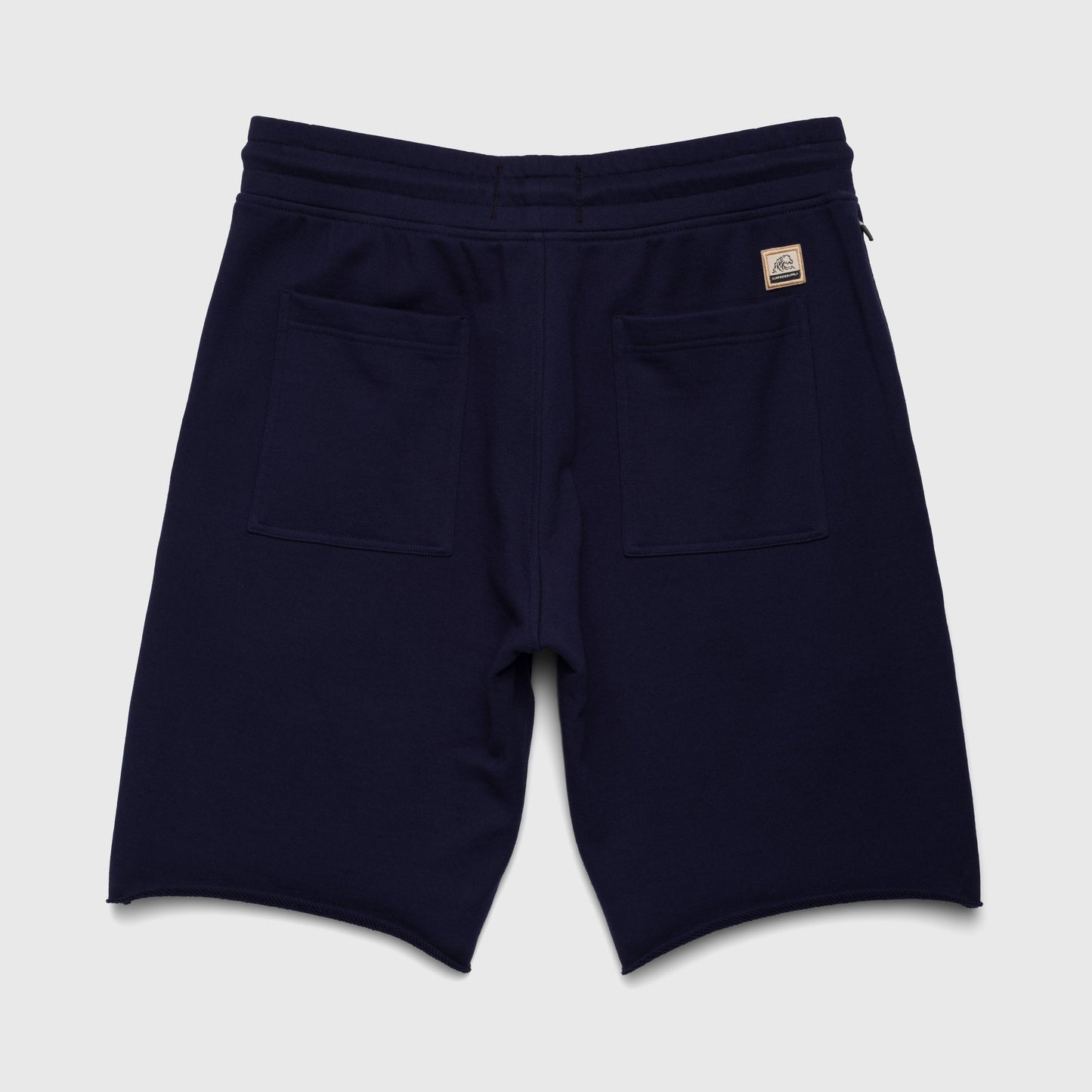 XL - Black Sailor drawstring raw hem French Terry 5 pocket short