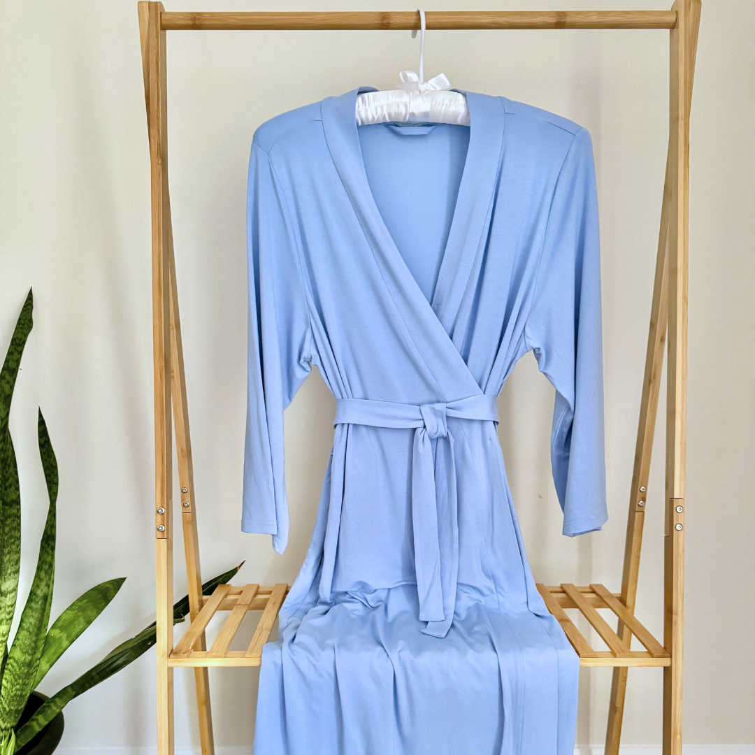 Mommy Robe - Solid Dusty Blue: Small/Medium