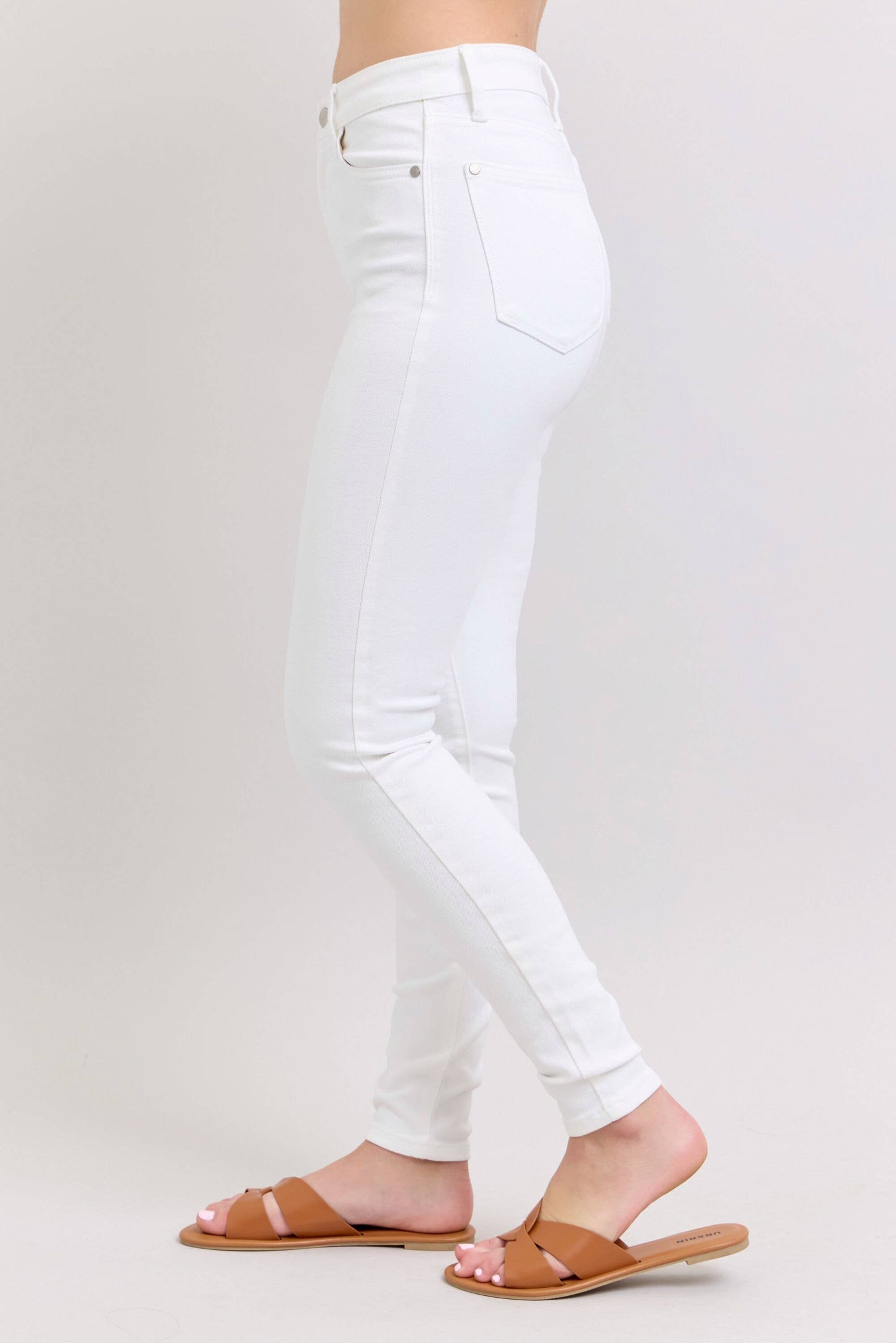 High Waisted Skinny: Wht / 13(31)