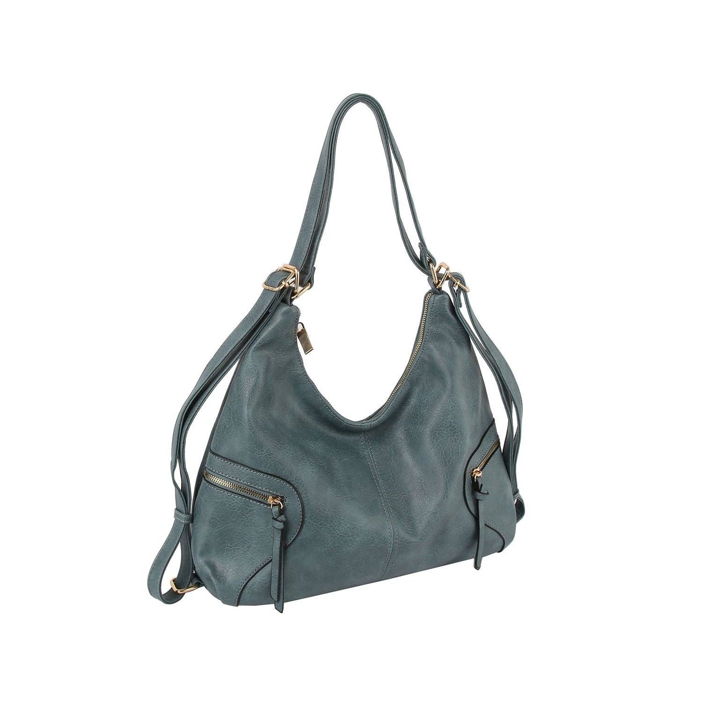 Urban Chic Convertible Hobo Bag: Dark Blush